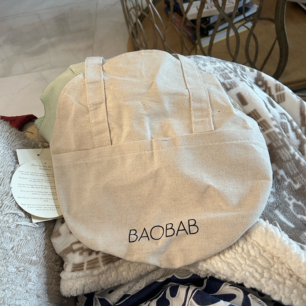 Baobab Collection Off-Shoulder Ruched Sweater - Taupe - Picture 4 of 11